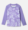 Columbia Kids Toddler Sandy Shores Printed Long Sleeve Sunguard Shirt - Paisley Purple Pasteled Tonal Paisley Purple Pasteled Tonal