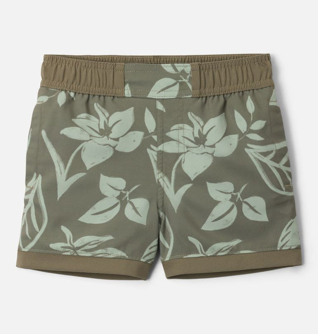 Columbia Boys Toddler Sandy Shores Board Shorts - Stone Green Pasteled Tonal Stone Green Pasteled Tonal