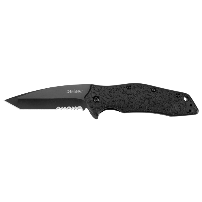 Kershaw Kuro Tanto Knife - Black/black Blk/blk