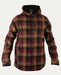 Noble Outfitters Men's Hooded Shirt Jacket Coyote / Port Plaid / REG