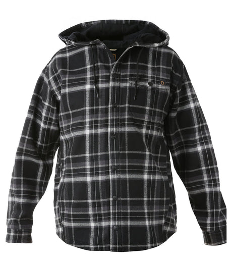 Noble Outfitters Men's Shirt Jacket - Black / White Plaid Black / White Plaid /  / REG