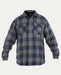 Noble Outfitters Men's Fleece Lined Flannel Shirt Jacket Navy Buffalo Plaid