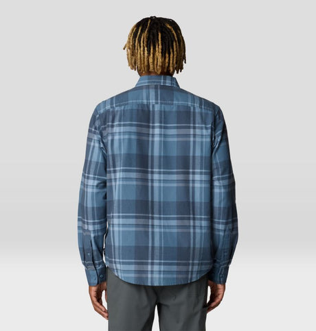 Mountain Hardwear Men's Big Cottonwood Long-Sleeve Shirt - Adriatic Blue Fireside Plaid Adriatic Blue Fireside Plaid