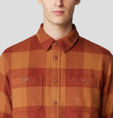 Mountain Hardwear Men's Plusher Long-Sleeve Shirt - Iron Oxide Tatanka Check Print Iron Oxide Tatanka Check Print