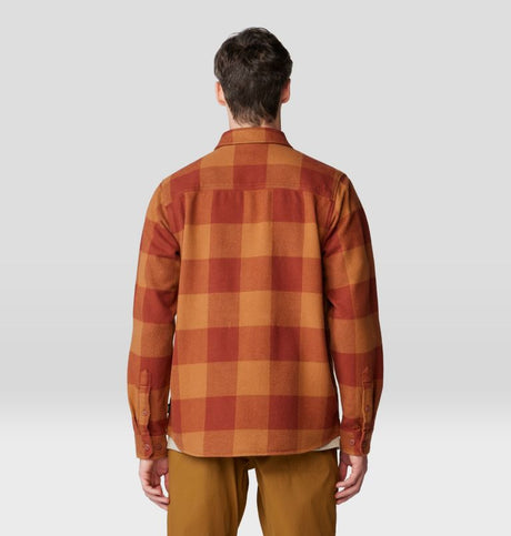 Mountain Hardwear Men's Plusher Long-Sleeve Shirt - Iron Oxide Tatanka Check Print Iron Oxide Tatanka Check Print