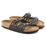 Birkenstock Women's Granada Soft Footbed Oiled Leather Sandal Black