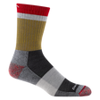 Darn Tough Men's Heady Stripe Micro Crew Lightweight with Cushion Sock - Ash Ash