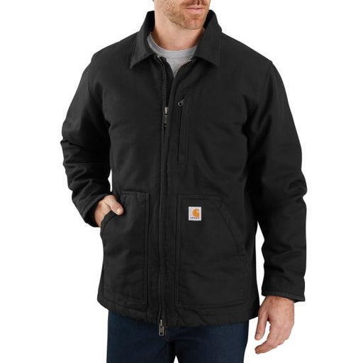 Carhartt Men's Loose Fit Washed Duck Sherpa-lined Coat