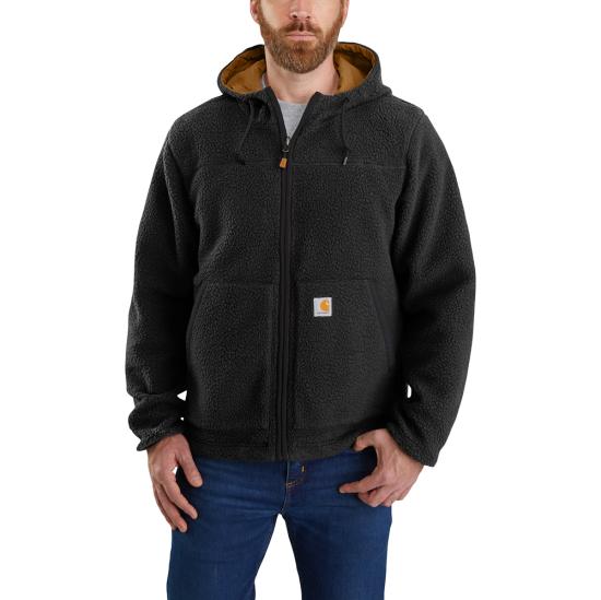 Carhartt Men's Rain Defender Relaxed Fit Fleece Reversible Jacket N05 black/carhartt 