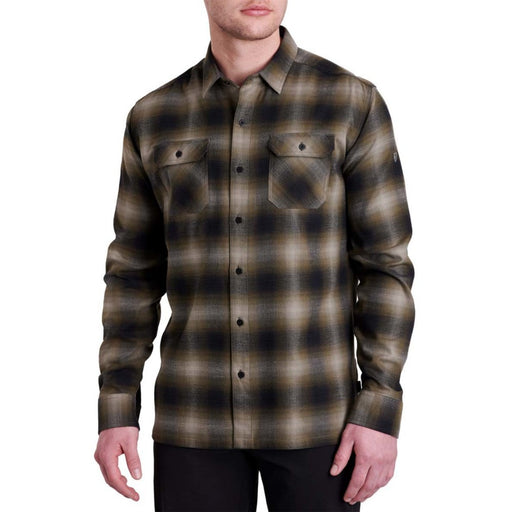 Kuhl Clothing Men's Kuhl Dillingr Flannel Long Sleeve Button Up Shirt Forest ridge