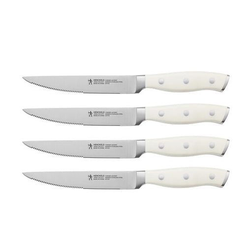 Henckels Forged Accent 4-Piece Steak Knife Set White