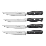 Henckels Forged Accent 4-Piece Steak Knife Set Black Matte