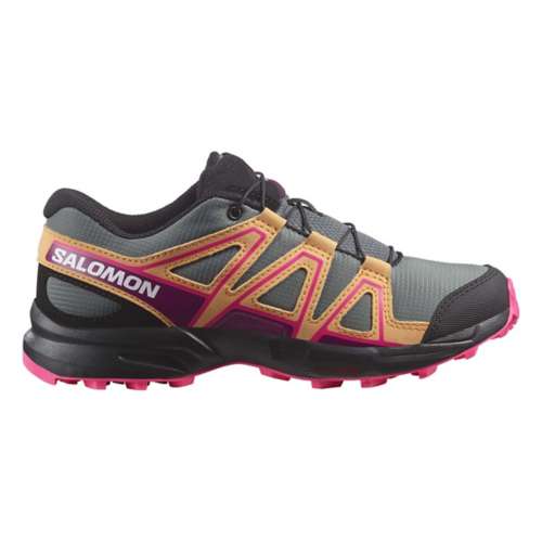 Salomon Kids' Speedcross Shoe - Sedona Sage/Papaya/Knockout Pink Sedona Sage/Papaya/Knockout Pink