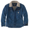 Carhartt Men's Relaxed Fit Denim Sherpa-lined Jacket