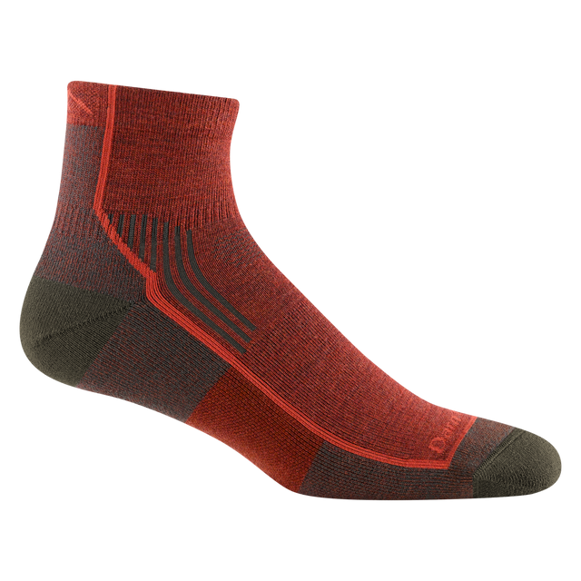 Darn Tough Men's Hiker Quarter Midweight Hiking Sock - Chestnut Chestnut