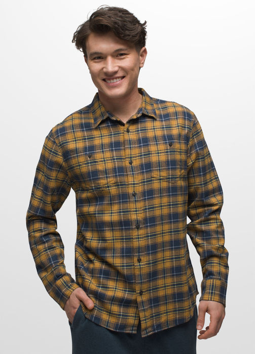 Prana Men's Dolberg Flannel Shirt Evergreen 