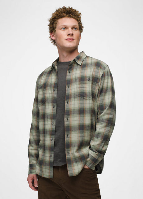 Prana Men's Dolberg Flannel Shirt - Juniper Green Juniper Green