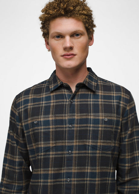 Prana Men's Dolberg Flannel Shirt - Stormy Night Stormy Night