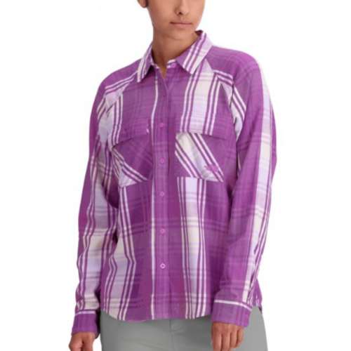 The North Face Women's Set Up Camp Flannel - Violet Crocus Tessellation Medium Plaid Violet Crocus Tessellation Medium Plaid