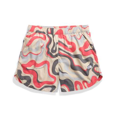 The North Face Women's Class V Pathfinder Pull-On Short - Gravel Wavy Lines Print Gravel Wavy Lines Print