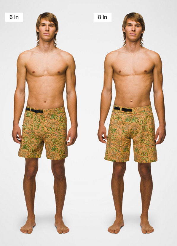 Prana Men's Rock Shock Boardshort - Aura Glow Fronds Aura Glow Fronds