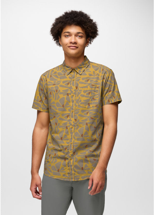 Prana Stimmersee Short-Sleeve Shirt - Pollen Retro Bloom Pollen Retro Bloom /  / STANDARD