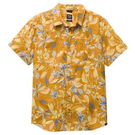 Prana Men's Stimmersee Shirt - Ochre Star Floral Ochre Star Floral