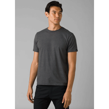 Men's Prana Crew T-shirt Charcoal Heather