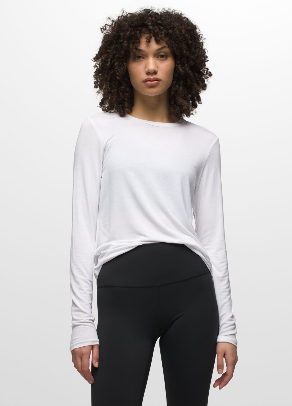 Prana Women's Foundation 365 Long Sleeve Top White