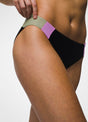 Prana Women's Tulum Swim Bottom - Black Color Block Black Color Block