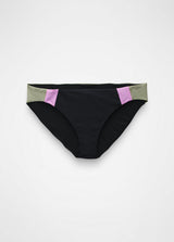 Prana Women's Tulum Swim Bottom - Black Color Block Black Color Block