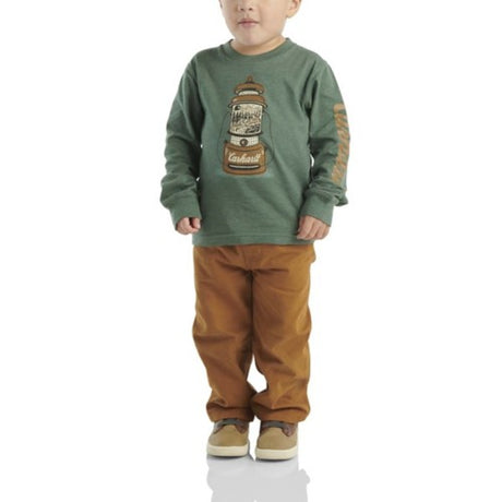 Toddler Boys' Lantern Print T-Shirt and Pants Set - Cilantro / Carhartt Brown Brown