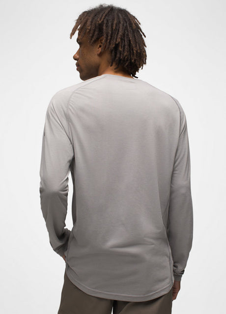 Prana Men's Mission Trails Long Sleeve Tee - Grey Grey