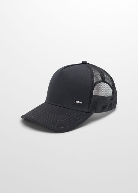 Prana Lower Pines Trucker Hat Black bloom