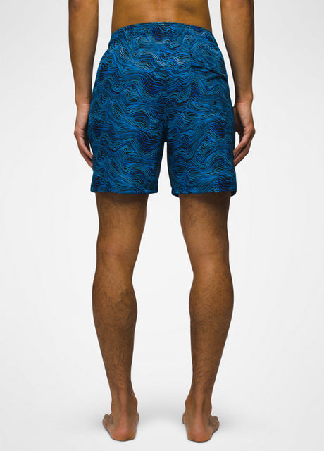 Prana Men's Plunge Swim Short - Black Waves Black Waves