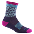 Darn Tough Women's Sobo Micro Crew Lightweight Hiking Sock - Blackberry Blackberry