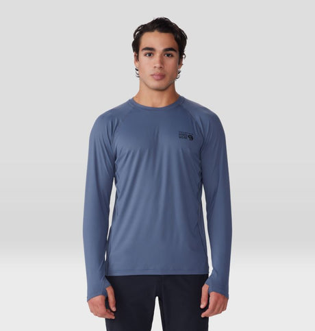 Mountain Hardwear Men's Crater Lake Long Sleeve Crew - Blue Slate Blue Slate