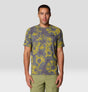 Mountain Hardwear Mens Crater Lake Short Sleeve - Adriatic Blue Spore Dye Print Adriatic Blue Spore Dye Print