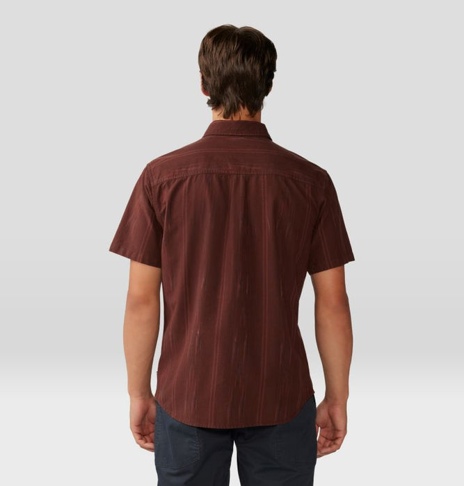 Mountain Hardwear Men's Grove Hide Out Short Sleeve Shirt - Woodsmoke Brown Ikat Woodsmoke Brown Ikat