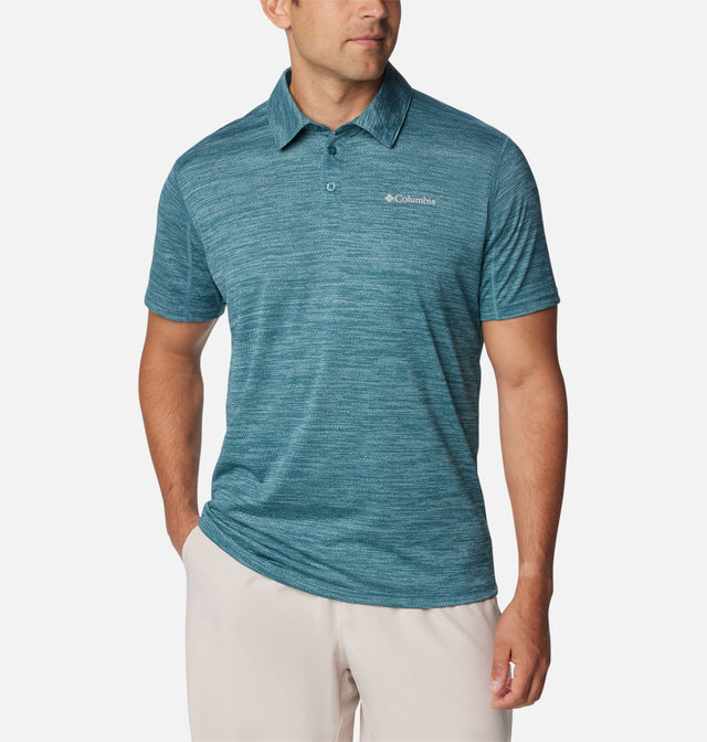 Columbia Men's Alpine Chill Zero Polo - Cloudburst Heather Cloudburst Heather