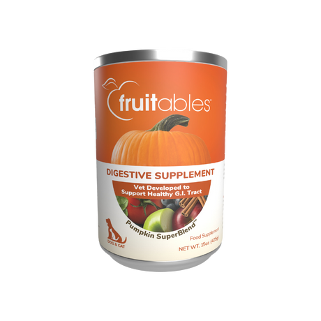 Fruitables Superblend Digestive Supplement for Dogs & Cats - 15oz Pumpkin