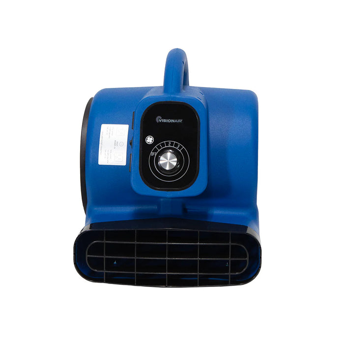 Vision Air 1000 CFM 1/4 HP Stackable High Velocity Air Mover - Blue