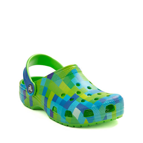 Crocs Kid's Classic Digi Block Clog - Green Slime Green Slime