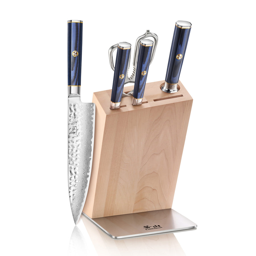 Cangshan Kita Series 6-piece Knife Block Set -maple