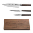 Cangshan Haku Series 3-piece Starter Set With Walnut Box