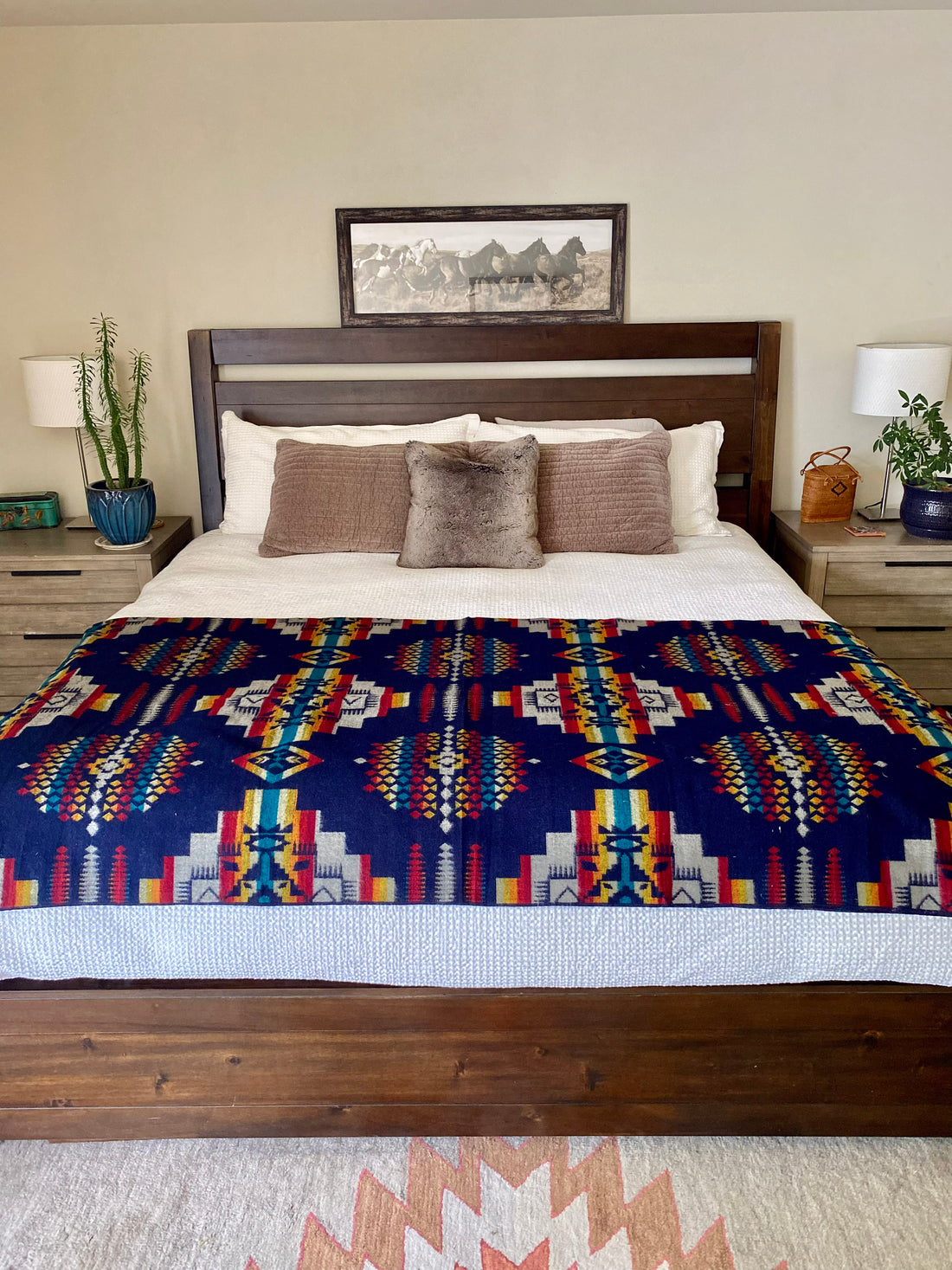 Ecuadane Andes Midnight Blanket Navy