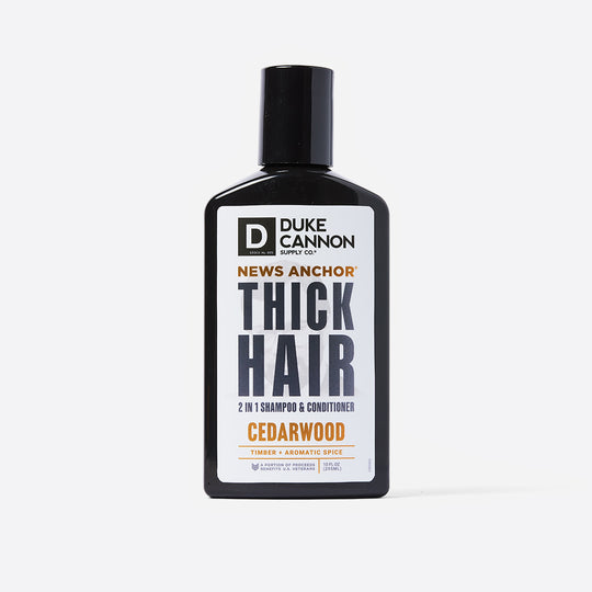 Duke Cannon Supply Co. News Anchor 2-in-1 Hair Wash - Cedarwood
