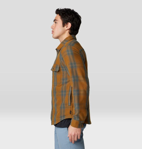 Mountain Hardwear Men's Outpost Long-Sleeve Lined Shirt - Golden Brown Highball Plaid Golden Brown Highball Plaid