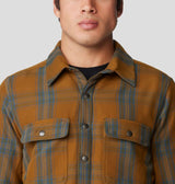 Mountain Hardwear Men's Outpost Long-Sleeve Lined Shirt - Golden Brown Highball Plaid Golden Brown Highball Plaid