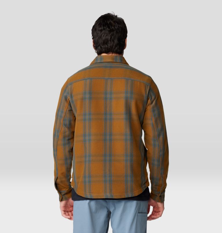 Mountain Hardwear Men's Outpost Long-Sleeve Lined Shirt - Golden Brown Highball Plaid Golden Brown Highball Plaid